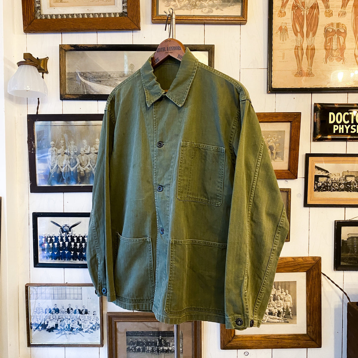 ビンテージ hbt n-3 ジャケット　美品 ステンシル』40s U.S.NAVY N-3 USN HBTジャケット 大戦 | Rico